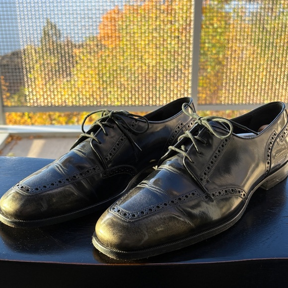 Jimmy Choo fading metallic/black leather dress shoes - Picture 2 of 5